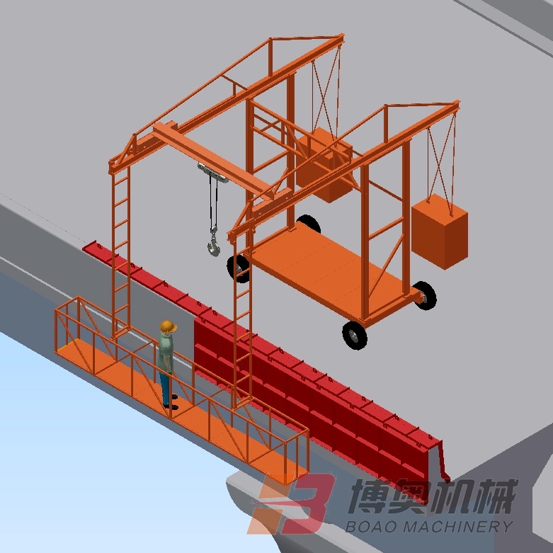 橋(qiáo)梁防撞牆模(mó)闆台車