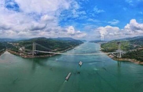 重慶在(zai)建最大跨徑(jìng)橋梁新田長(zhang)江大橋順利(lì)合龍